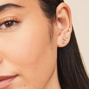 Mejuri Thumbtack Flat Back Stud-14k Yellow Gold
